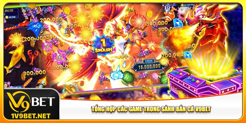 Tổng hợp các game trong sảnh bắn cá V9bet